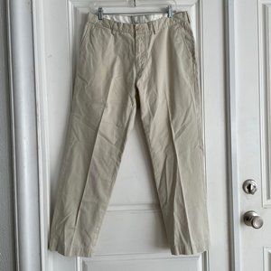 Men's Polo Ralph Lauren Khaki Cream Straight Leg Classic Pants 36x30